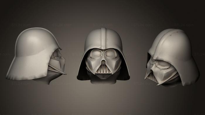 Mask (Darth Vader helmet, MS_0205) 3D models for cnc